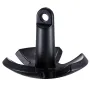 River Anchor, 12 LBS Boat Anchor Cast Iron Black Vinyl-Coated with Shackle, Marine Grade Mushroom Anchor for Boats Up To 10 ft, 