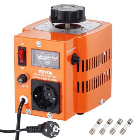 500VA Variabel spændingstransformator 1.7A 0-300V AC Voltage Regulator CE