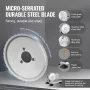 Manual Bread Slicer, 0-6" Adjustable Thickness Cheeser Butter Cutting, Micro-Serrated Stainless Steel Blade, Aluminum Alloy Comm