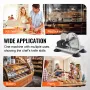 Manual Bread Slicer, 0-6" Adjustable Thickness Cheeser Butter Cutting, Micro-Serrated Stainless Steel Blade, Aluminum Alloy Comm