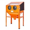 60 Gallon Sand Blasting Cabinet with Stand with Blasting Gun & 4 Nozzles