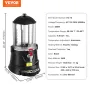 Hot Chocolate Dispenser, 10 L Hot Chocolate Machine with 30℃-90℃ Adjustable Temperature Range, High-quality ABS Tank Hot Chocola