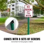 Støbejernskilt efter 8ft fast U-kanal Heavy Duty Post Sign