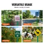 8FT U-Channel Sign Post, 4Pack Green Heavy Duty Steel Fixed Fence Post, Steel Fence U-Channel Sign for Garden, Courtyard, Farm o