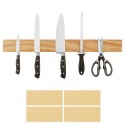 Magnetic Knife Holder with Enhanced Strong Magnet, 24" No Drilling Knife Strips Organizer for Wall, Multifunctional Storage