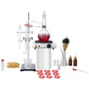 Essential Oil Distillation Kit, 500 ml destillationsapparat, 3,3 Boro Lab Glassware Distillation Kit med 1000W varmeplade