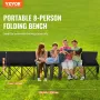 8 sæde bærbar sammenklappelig sportsbænk udendørs campingstol