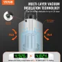 Flydende nitrogenbeholder 3 L aluminiumslegering LN2 container