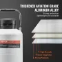 Liquid Nitrogen Tank, 3 L Aluminum Alloy Liquid Nitrogen Container, LN2 Tank Dewar with 6 Canisters and Carry Bag with Straps, C