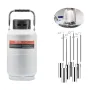 Flydende nitrogenbeholder 3 L aluminiumslegering LN2 container