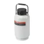 Liquid Nitrogen Tank, 3 L Aluminum Alloy Liquid Nitrogen Container, LN2 Tank Dewar with 6 Canisters and Carry Bag with Straps, C