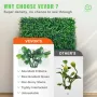 Artificial Boxwood Panel UV 24pcs Boxwood Hedge Wall Panels Artificial Grass Backdrop Wall 20" X 20" 4 cm Green Grass Wall Fake 
