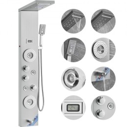 Shower Panel Tower System 6 Modes LED & Display Stainless Steel Rainfall