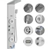 Shower Panel Tower System 6 Modes LED & Display Stainless Steel Rainfall