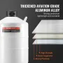 Liquid Nitrogen Tank, 20 L Aluminum Alloy Liquid Nitrogen Container, LN2 Tank Dewar with 6 Canisters and Carry Bag with Straps, 