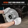 Rear Brake Kit Compatible with AUDI A3(8L), SEAT IBIZA, SKODA OCTAVIA, ROOMSTER, VW GOLF Ⅳ, Brake Rotors Ceramic Brake Pads Repl