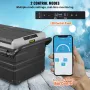 Car Refrigerator, 12 Volt Car Refrigerator Fridge, 95 L Dual Zone Portable Freezer with Wheels and Handle, -4℉-68℉, 12/24V DC an