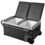 Car Refrigerator, 12 Volt Car Refrigerator Fridge, 95 L Dual Zone Portable Freezer with Wheels and Handle, -4℉-68℉, 12/24V DC an