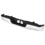 Rear Step Bumper, Compatible with 2007-2013-Toyota Tundra, Chrome Steel Back Bumper, Assembly Replacement Rear Bumper with Licen