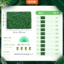12pcs Artificial Boxwood Panel UV Boxwood Hedge Wall Panels Artificial Grass Backdrop Wall 24X16" 4cm Green Grass Wall Fake Hedg