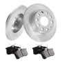 Rear Brake Kit Compatible with Audi A3 (8P), VW Golf 5 6, Seat LEON, SKODA OCTAVIA, ALTEA, Brake Rotors Ceramic Brake Pads Repla