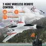 RC Plane, 2.4GHZ 4 Channel Remote Control Airplane with 6-Axis Gyro Stabilizer, Ready to Fly Fighter Aircraft Plane Toy with 2 B