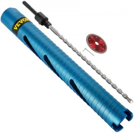 Tør kerneborbit, 1,5 " / 38,1 mm diameter 5/8" -11 gevind, 9,5 " / 241,3 mm dybde Diamond Coring Bore Tool med en pilotbit"