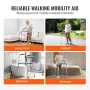 Foldende Walker Aluminium Mobility Walker Aid med justerbar
