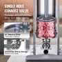 Manual Sausage Stuffer, 7 L / 15 LBS Vertical Sausage Machine, Dual-Speed Meat Stuffer, Made of Food-Grade 304 Stainless Steel, 