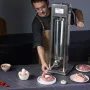 Manual Sausage Stuffer, 7 L / 15 LBS Vertical Sausage Machine, Dual-Speed Meat Stuffer, Made of Food-Grade 304 Stainless Steel, 