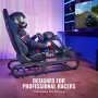 Racing Wheel Stand For Logitech G923/G920/G29, Heavy Duty Steel Driving Simulator Cockpit-Thrustmaster T248P, Steering Wheel Bra