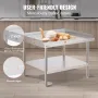 Arbejdstabel 30 "x36" kommerciel madpreprestaurant på rustfrit