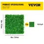 Artificial Boxwood Panel UV 24PCS Boxwood Hedge Wall Panels Artificial Grass Backdrop Wall 10"x10" 4 cm Green Grass Wall Fake He