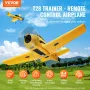 RC Plane, 2.4GHZ 4 Channel Remote Control Airplane with 6-Axis Gyro Stabilizer, Ready to Fly Trainer Aircraft Plane Toy with 2 B