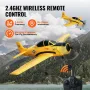 RC Plane, 2.4GHZ 4 Channel Remote Control Airplane with 6-Axis Gyro Stabilizer, Ready to Fly Trainer Aircraft Plane Toy with 2 B