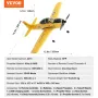 RC Plane, 2.4GHZ 4 Channel Remote Control Airplane with 6-Axis Gyro Stabilizer, Ready to Fly Trainer Aircraft Plane Toy with 2 B