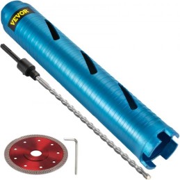 Kerneborbit, 2 " / 50,8 mm diameter 5/8" -11 gevind, 9,5 " / 241,3 mm dybde Diamond Dry Coring Bore Tool med en pilotbit &"