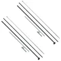Feather Flag Pole Kit, 2 Packs Swooper Flag Pole 12.7 ft, Sign Flag Poles for Business Advertising Flags Outdoor, with Ground St