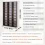 Media Storage Cabinet, 9-layer DVD Shelf Holds up to 756 CDs, Adjustable CD Shelves 27 Compartments, Protects & Organizes Music,