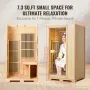 Fjerninfrarød træsauna Hjemmesauna Spa til 1 person 1140W