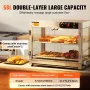 2-lags kommerciel madvarmer Display bordplade Pizza Kabinet med