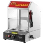 Hot Dog Steamer, 27L, 2-Tier Hot Dog Hut Steamer, 30℃~85℃ Temperature Control, Electric Bun Warmer with Tempered Glass Slide Doo