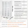 Media Storage Cabinet, 9-layer DVD Shelf Holds up to 756 CDs, Adjustable CD Shelves 27 Compartments, Protects & Organizes Music,