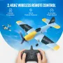 RC Plane, 2.4GHZ 3 Channel Remote Control Airplane with 6-Axis Gyro Stabilizer, Ready to Fly Fighter Aircraft Plane Toy with 2 B