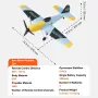 RC -fly WWII Fighter EPP FOAM RC PLANE Legetøj med 2,4 GHz