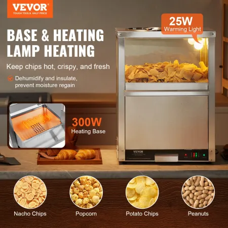 Nacho Chip Varmere 84.5QT/80L til Nacho Chips Popcorn Peanut
