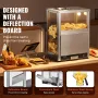 Commercial Nacho Chip Warmer, 80L Chip Warmer Machine with Heating Base and Warming Light, Nacho Machine with Deflection Board, 