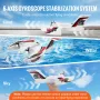 RC Plane, 2.4GHZ 3 Channel Remote Control Airplane with 6-Axis Gyro Stabilizer, Ready to Fly Amphibious Aircraft Plane Toy with 