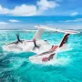 RC Plane, 2.4GHZ 3 Channel Remote Control Airplane with 6-Axis Gyro Stabilizer, Ready to Fly Amphibious Aircraft Plane Toy with 