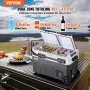 Portable Car Refrigerator, 12 Volt Car Refrigerator Fridge, 40 L / 42.3 qt Dual Zone Portable Freezer, -4℉-68℉ Adjustable Temper